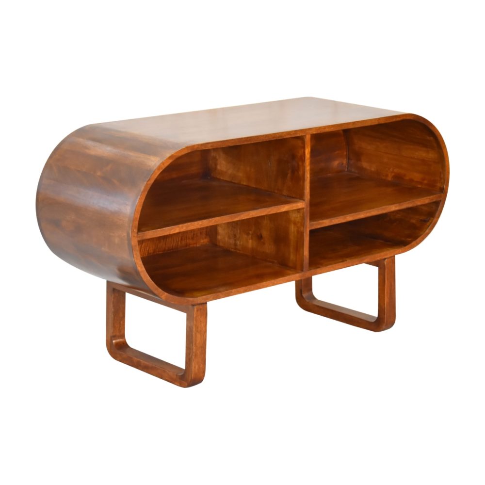 Chestnut Open Circular Media Unit - Image 7