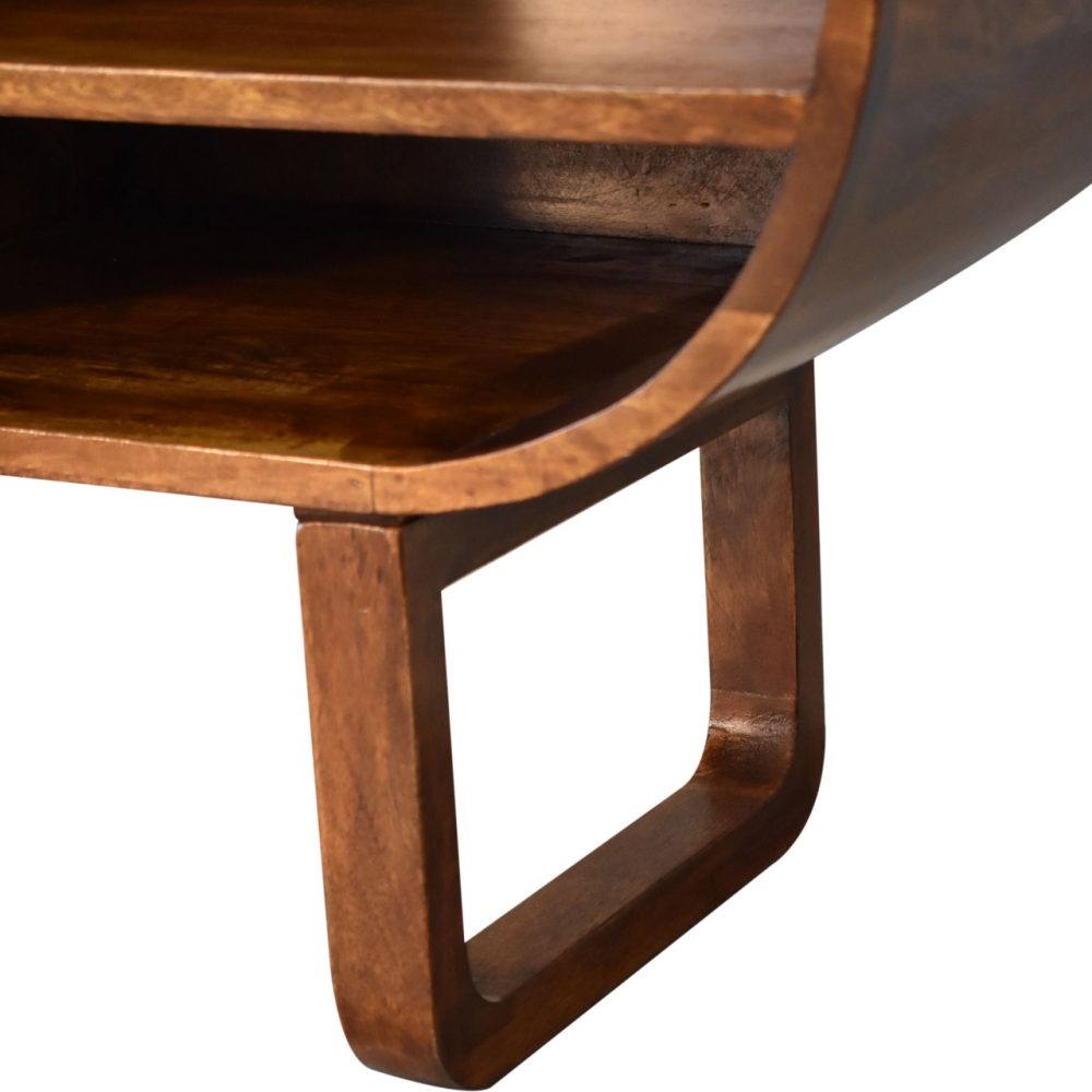Chestnut Open Circular Media Unit - Image 8