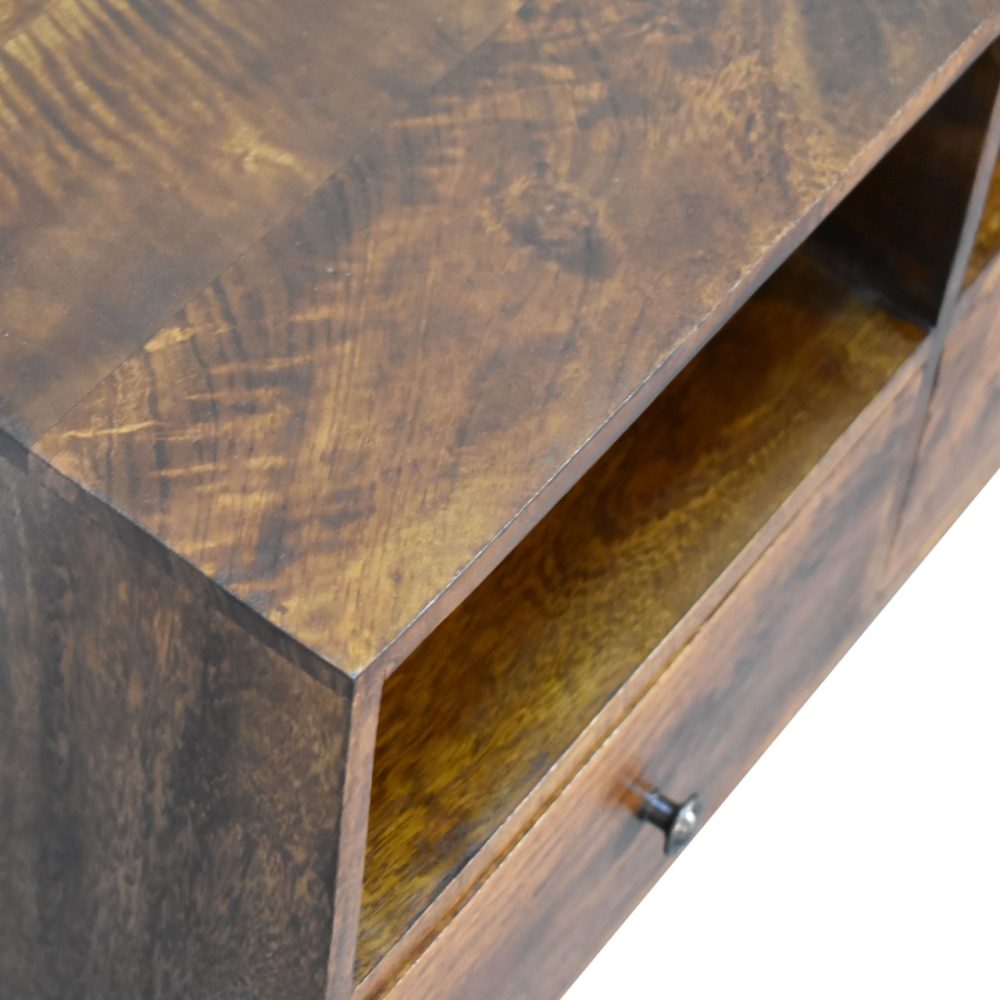 Chestnut Nordic 3 Drawer TV Unit - Image 6