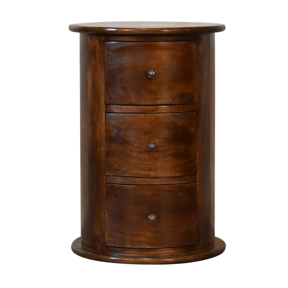 3 Drawer Chestnut Drum - Image 2