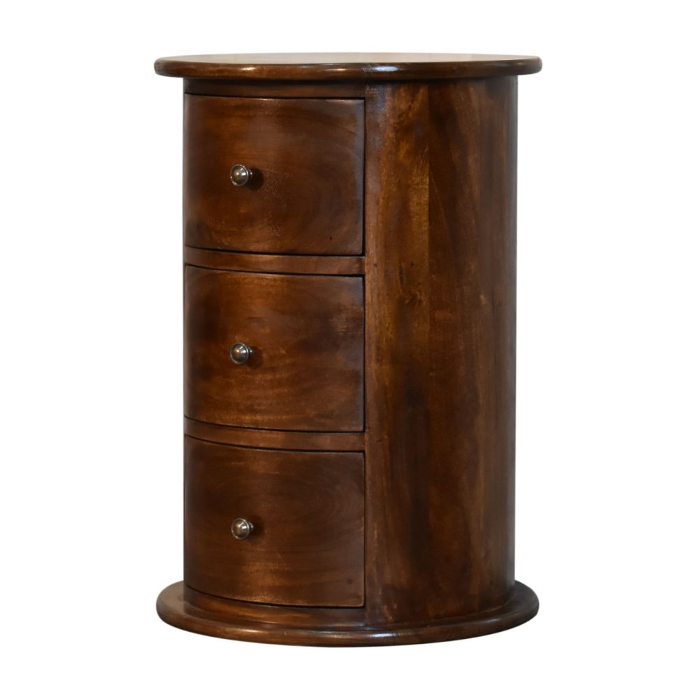 3 Drawer Chestnut Drum - Image 4