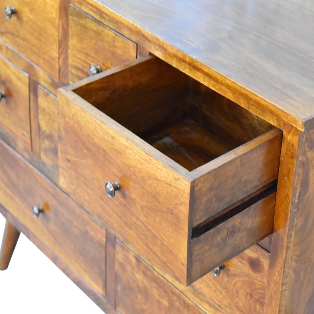 Chestnut Solid Wood 8 Drawer Chest - Image 7