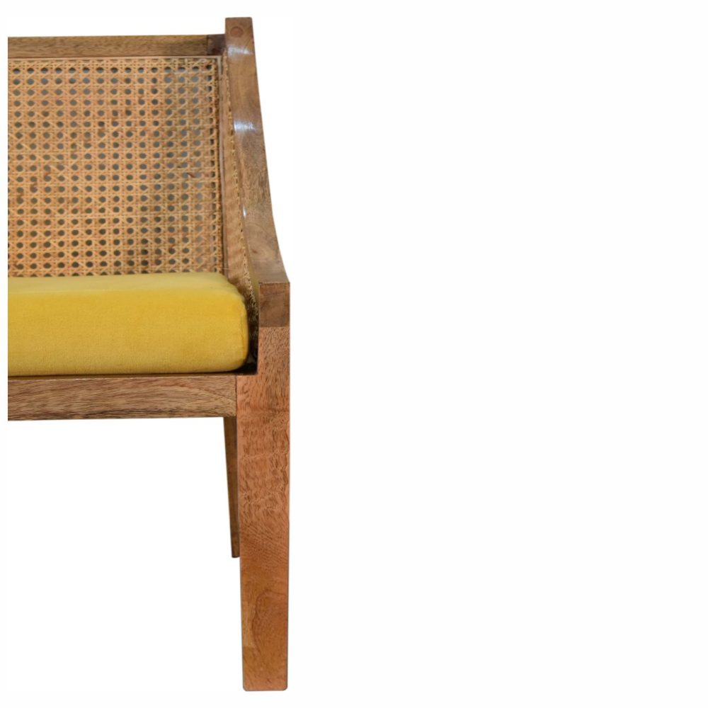 Larissa Mustard Cotton Velvet Chair - Image 6