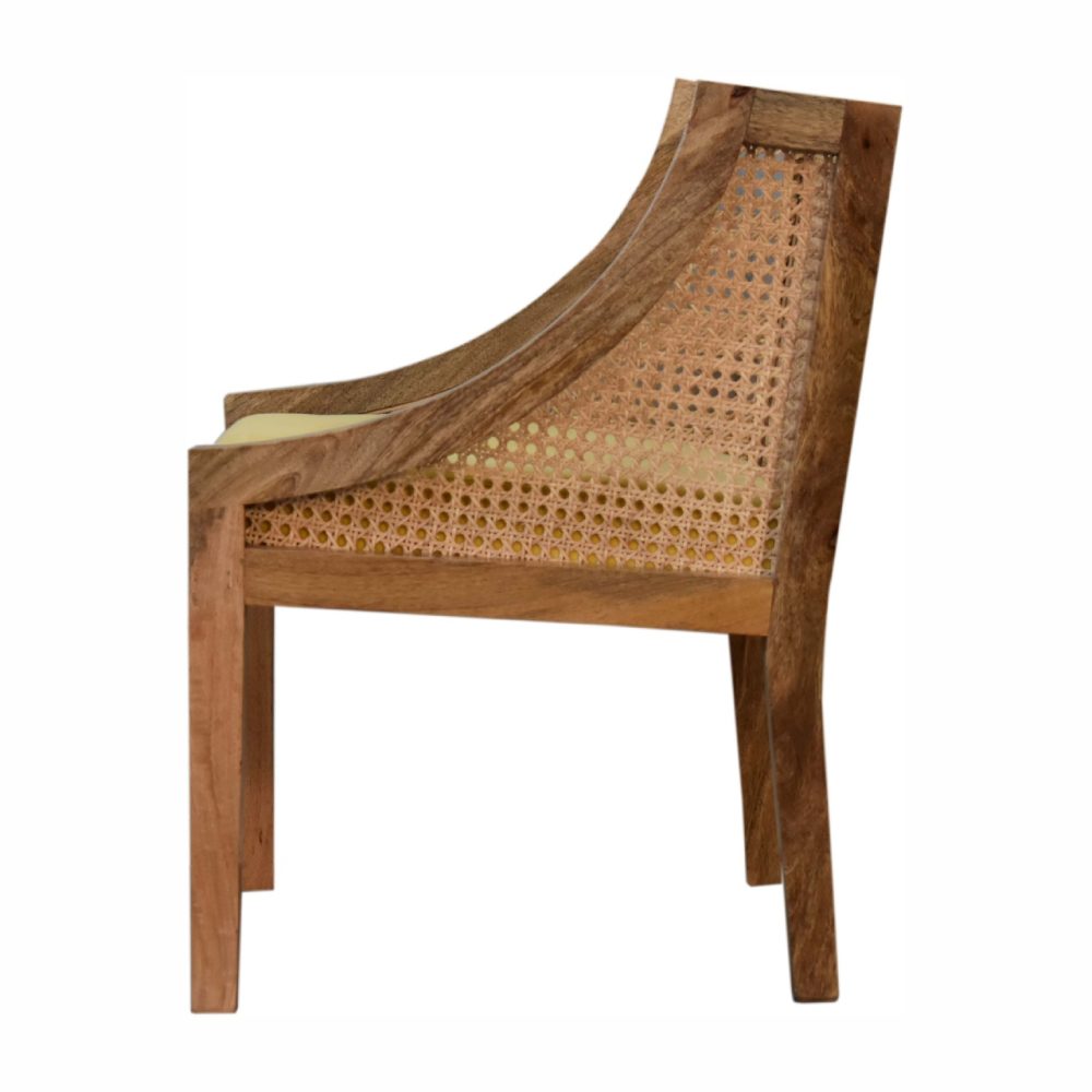 Larissa Mustard Cotton Velvet Chair - Image 9