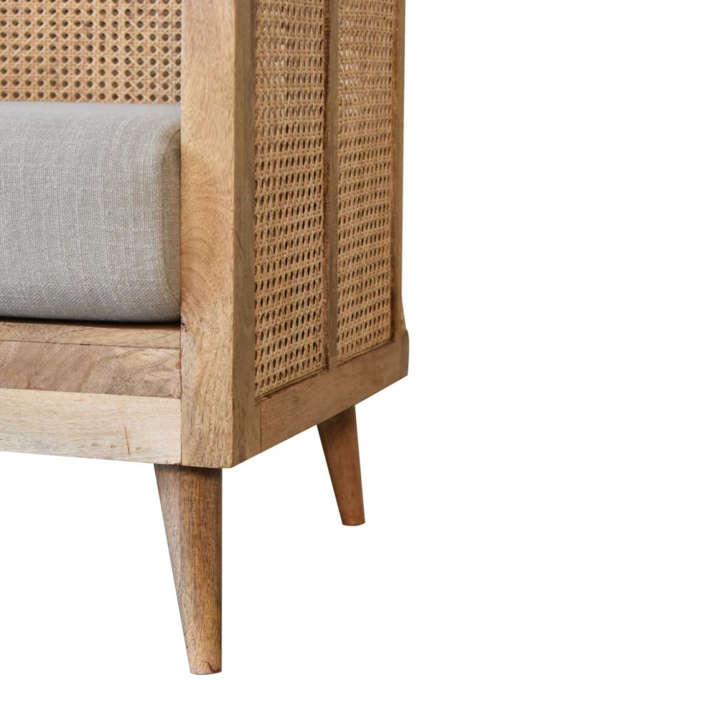 Larissa Mud Linen Sofa - Image 8