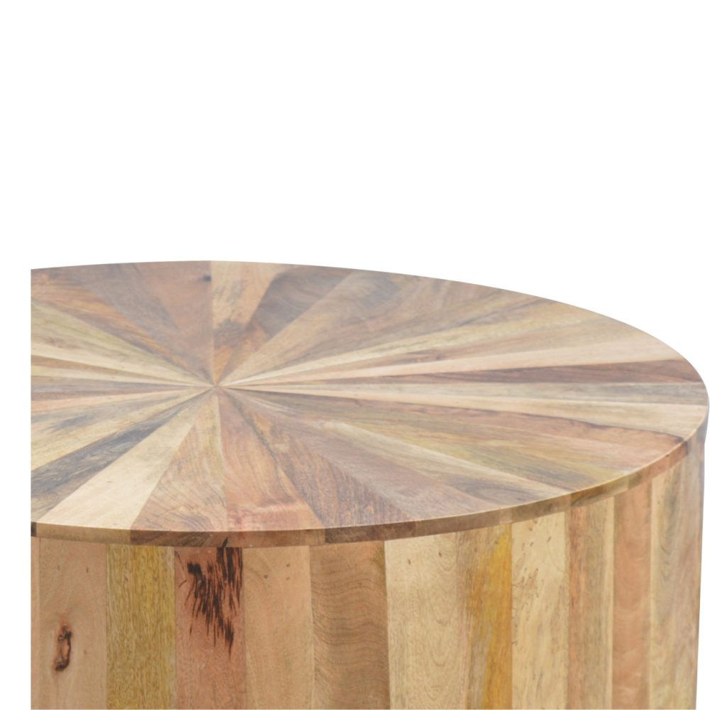 Round Wooden Coffee Table - Image 6