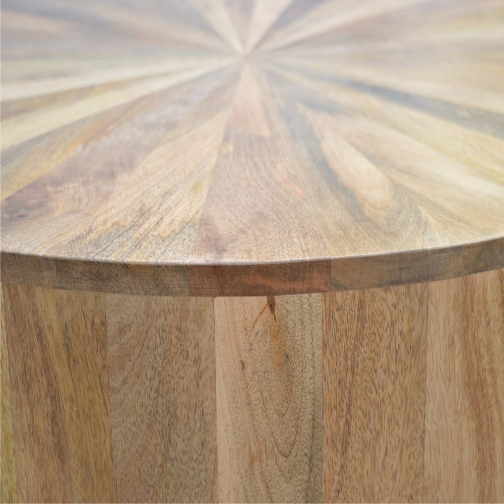 Round Wooden Coffee Table - Image 7