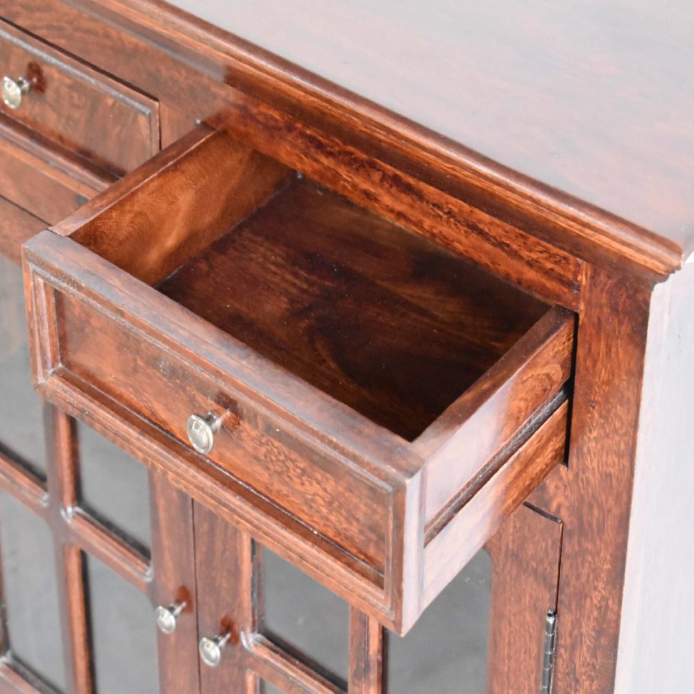 Large Cherry Glazed Sideboard - Image 7