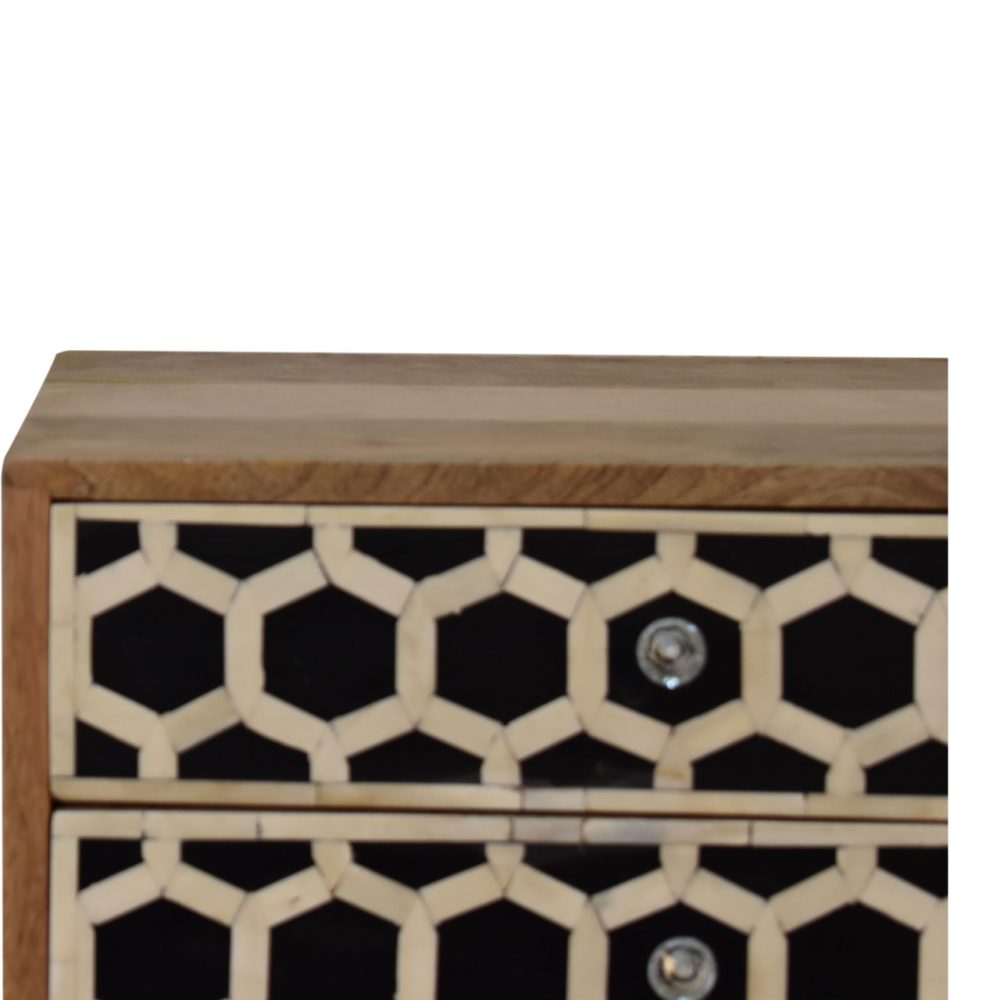 Bone Inlay Scandi Nightsand - Image 4