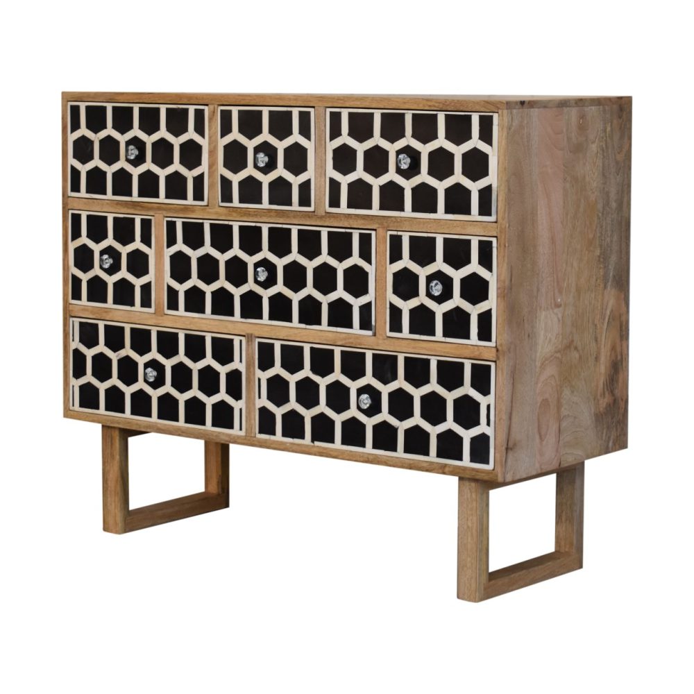 U-Shape Bone Inlay Chest - Image 3