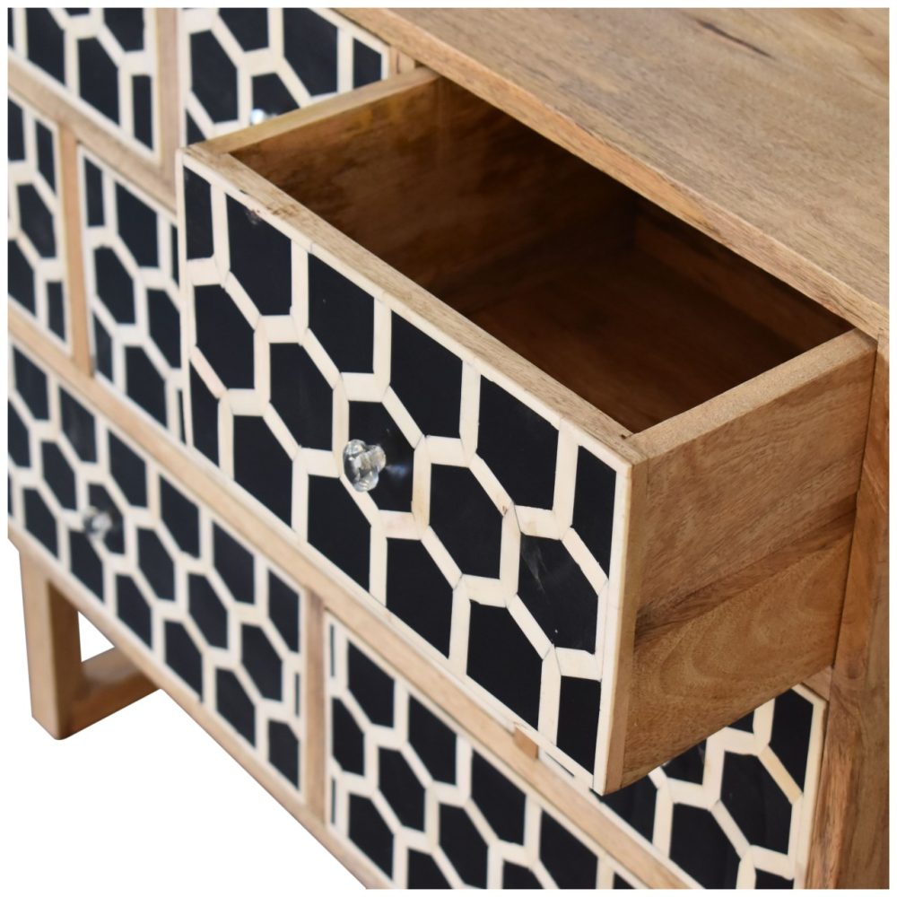U-Shape Bone Inlay Chest - Image 5