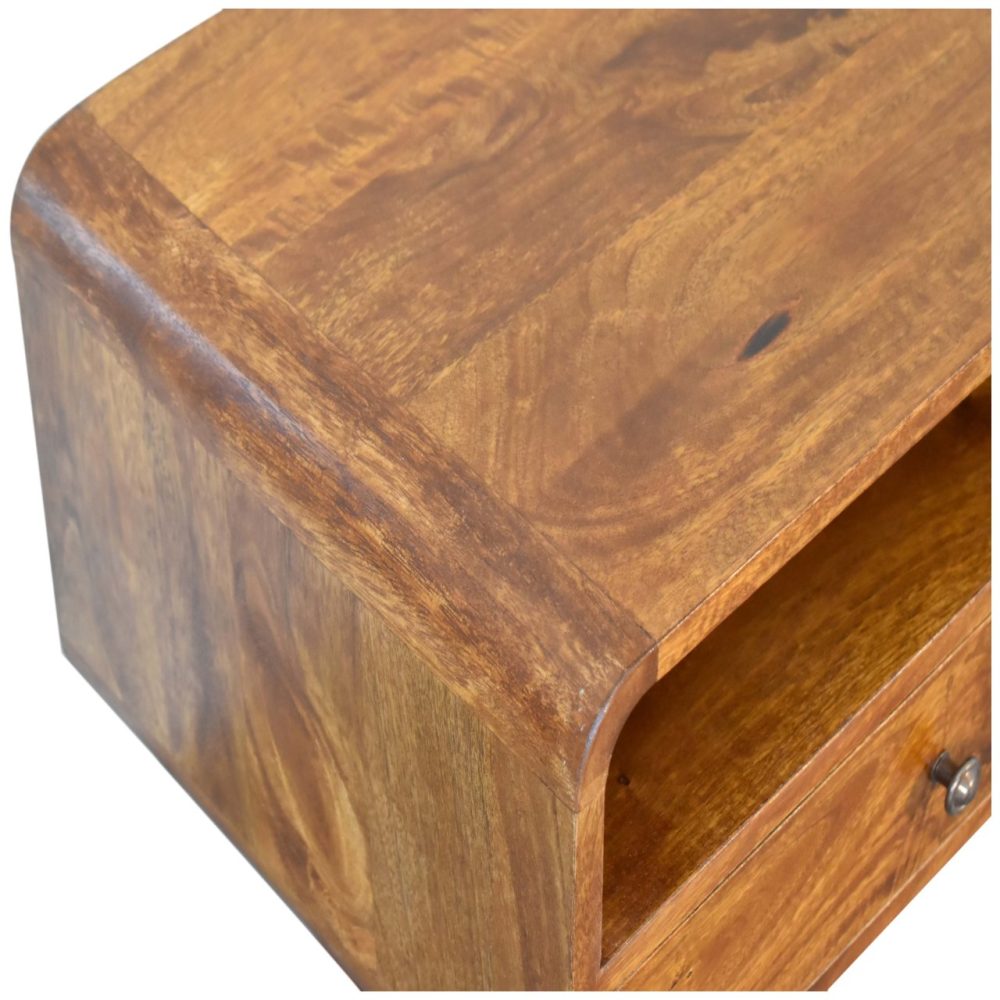 U-Shape Curve Chestnut Media Unit - Image 5