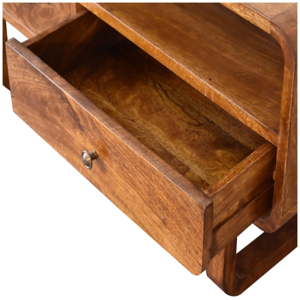U-Shape Curve Chestnut Media Unit - Image 6