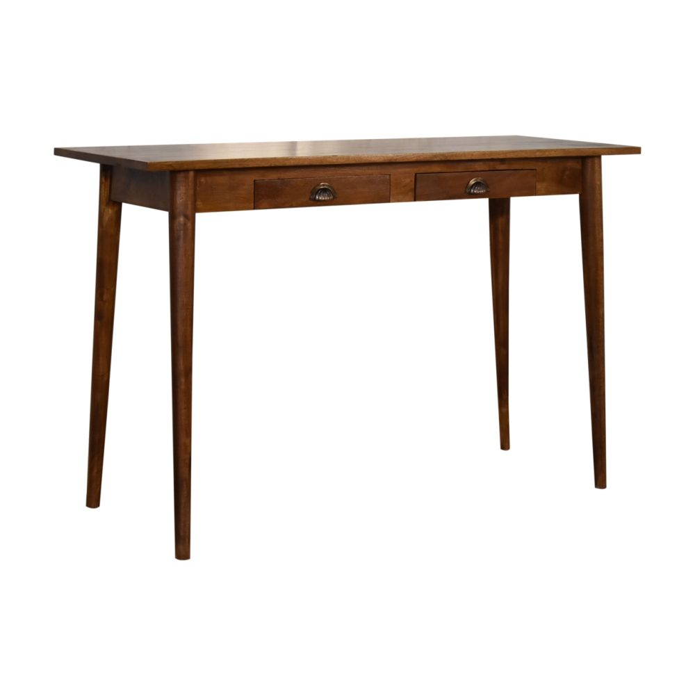 2 Drawer Chestnut Writing Desk - Image 3