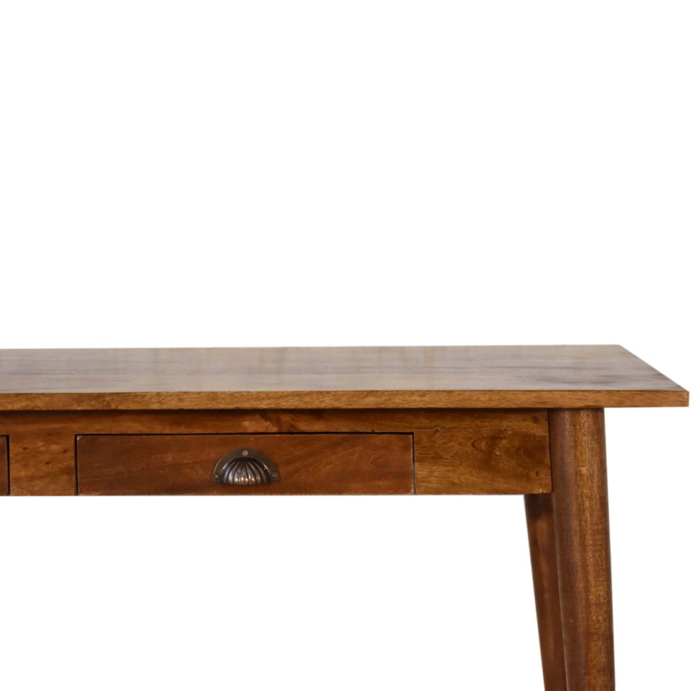 2 Drawer Chestnut Writing Desk - Image 5