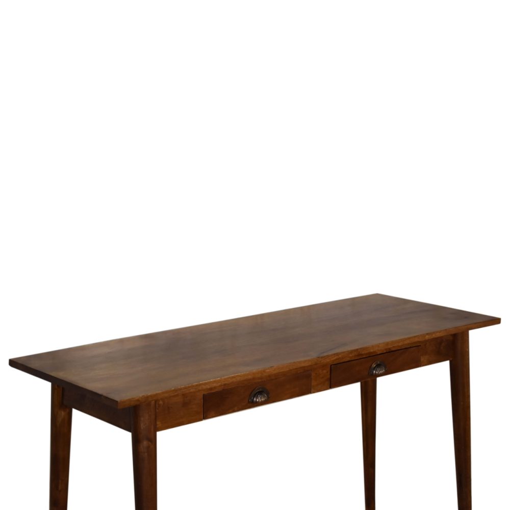 2 Drawer Chestnut Writing Desk - Image 6