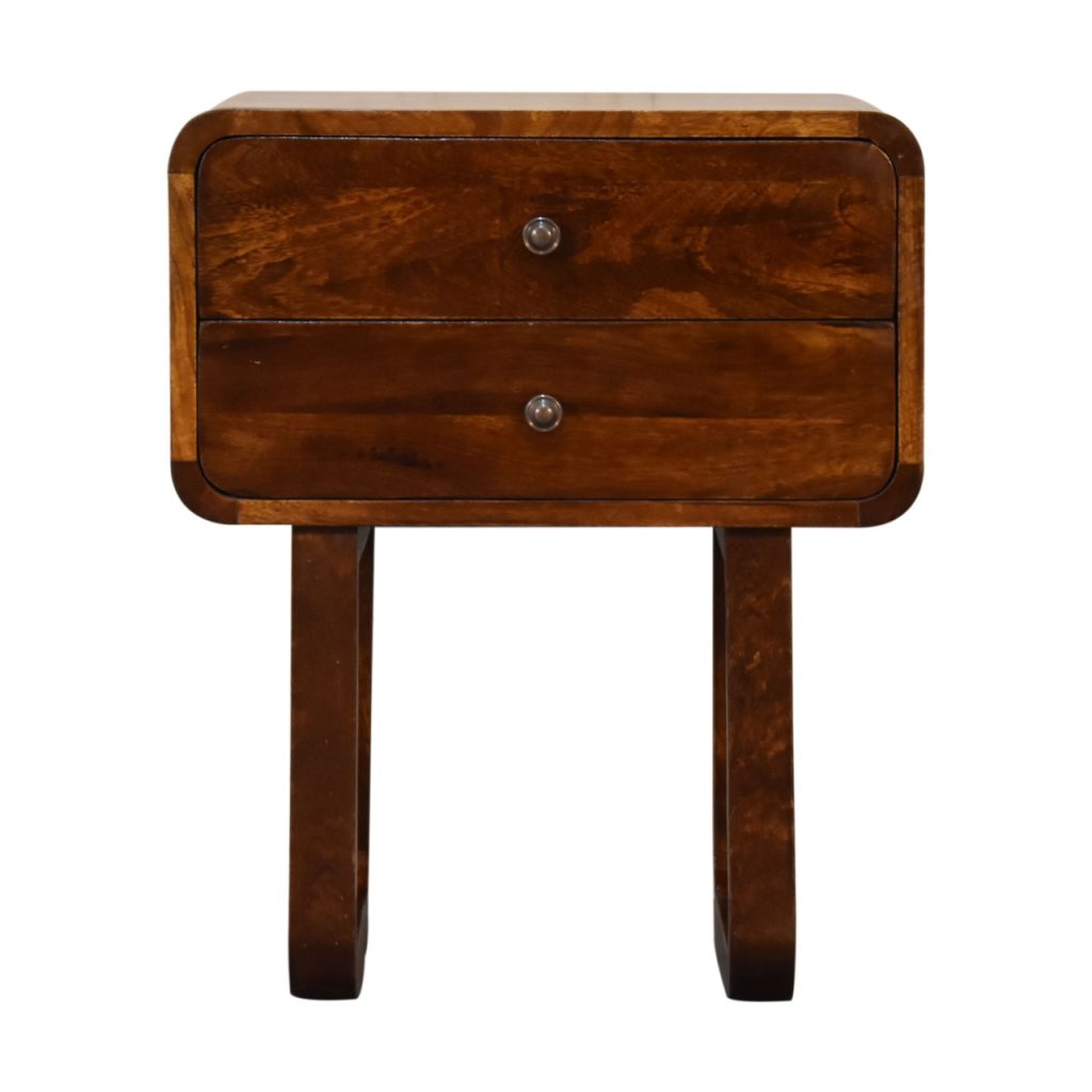 Canada U-Curved Chestnut Nightsand Suppliers