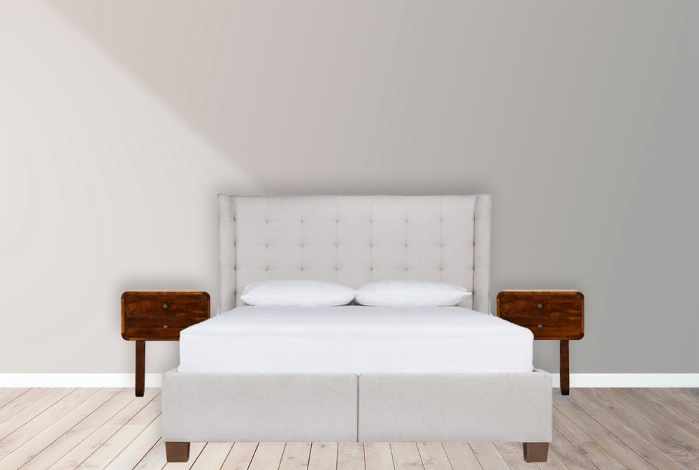 U-Curved Chestnut Nightsand - Image 10