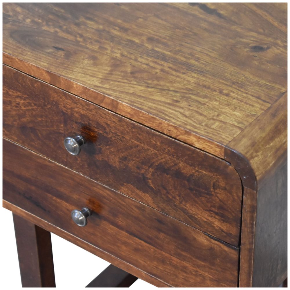 U-Curved Chestnut Nightsand - Image 6