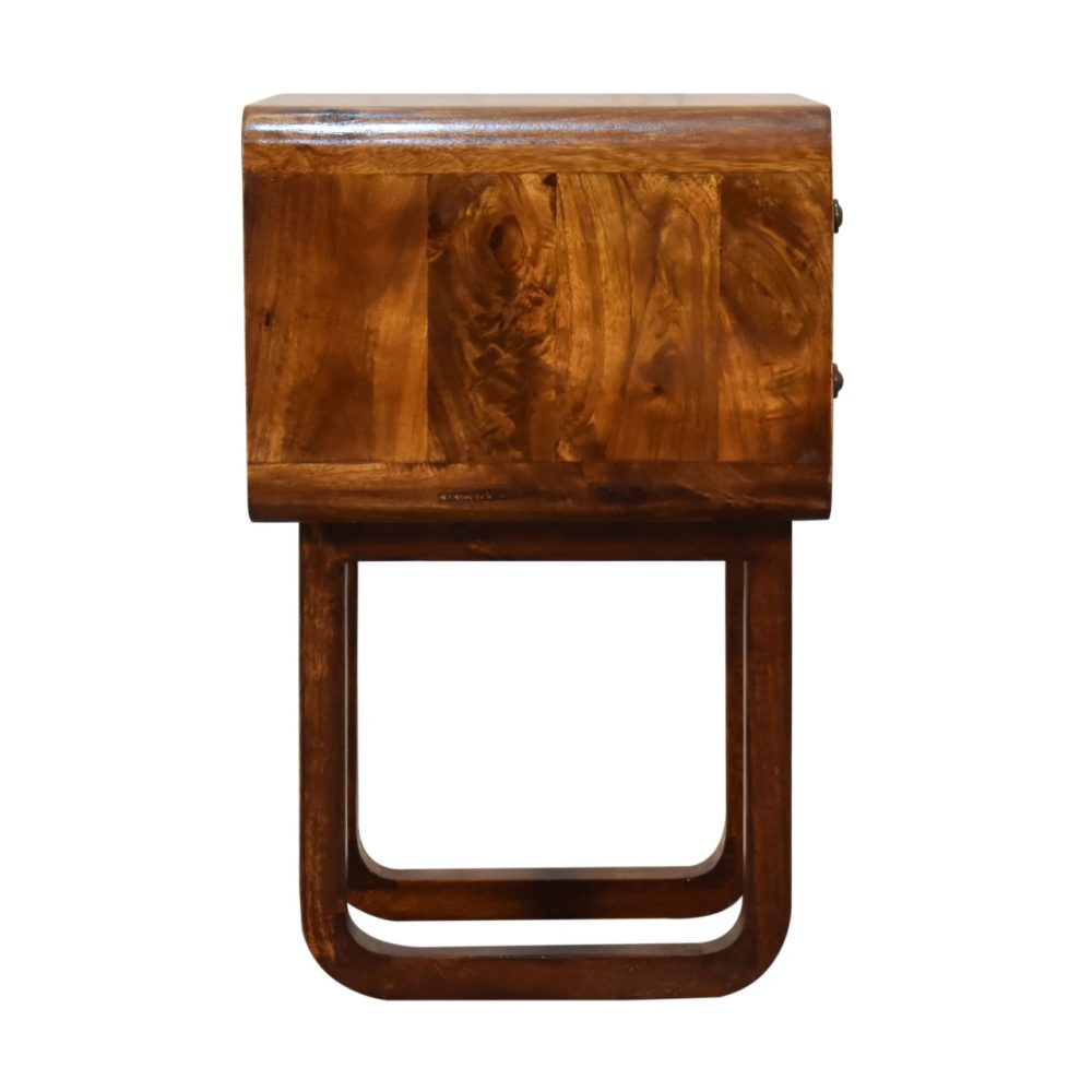 U-Curved Chestnut Nightsand - Image 8