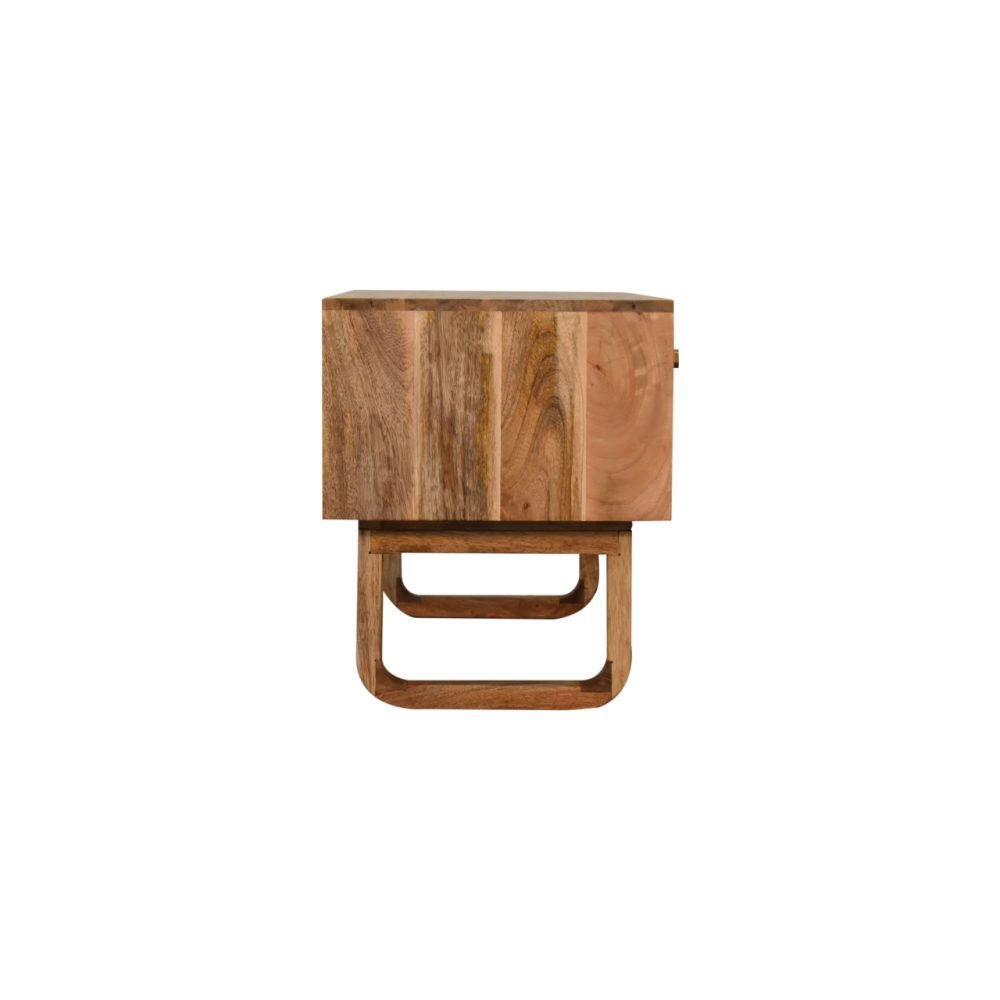 'U' Oak-ish Pineapple Bench - Image 8