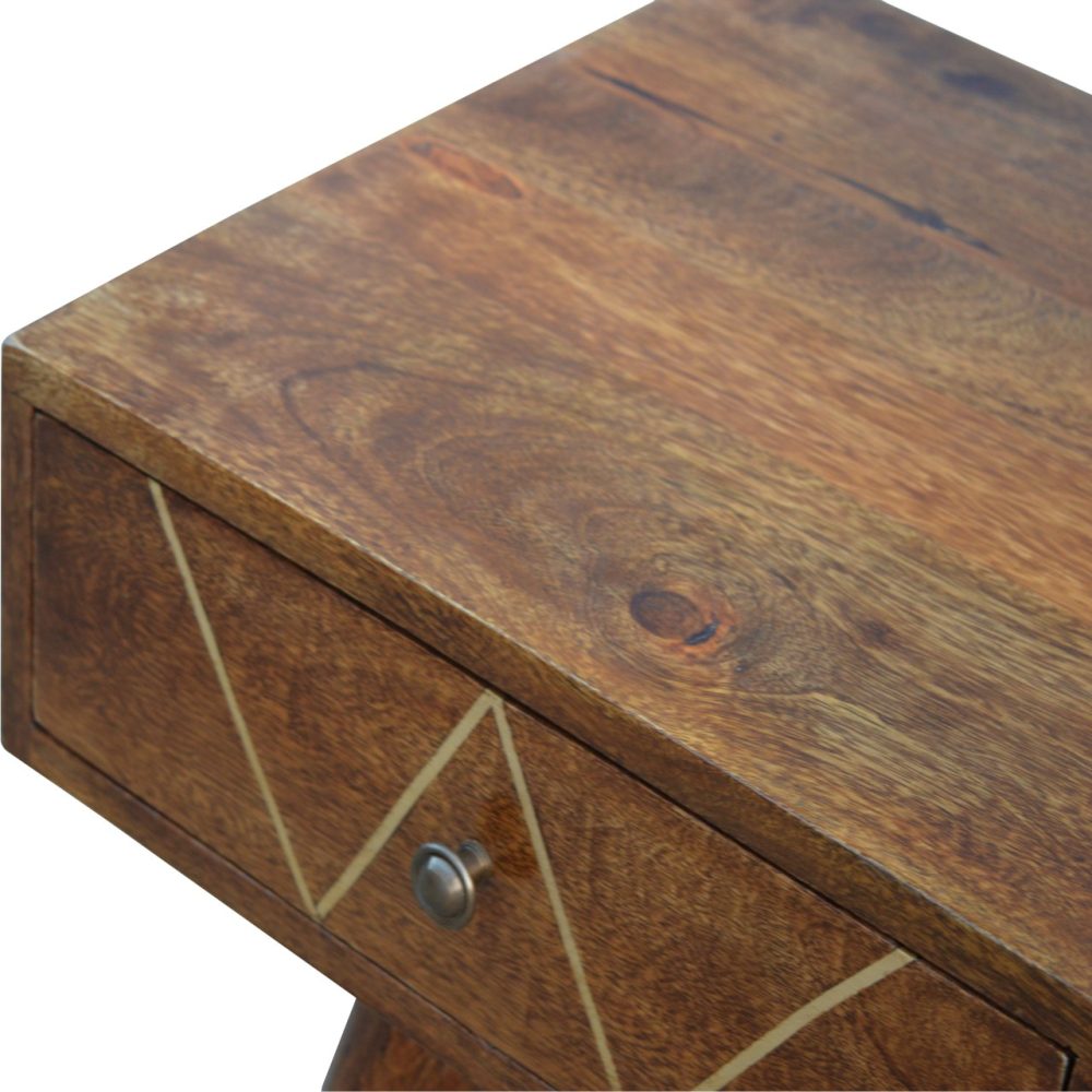 Geometric Brass Console Table - Image 4