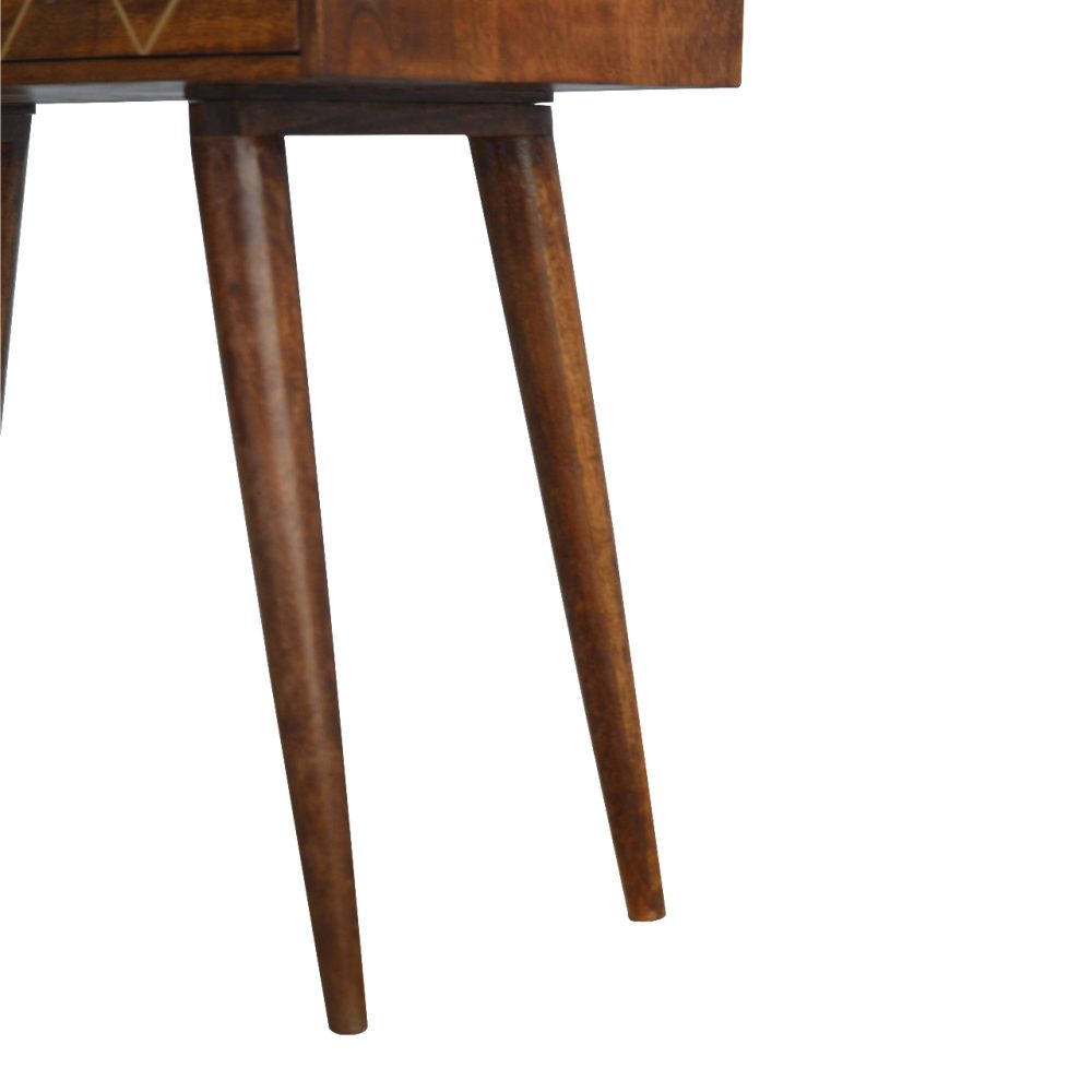 Geometric Brass Console Table - Image 8