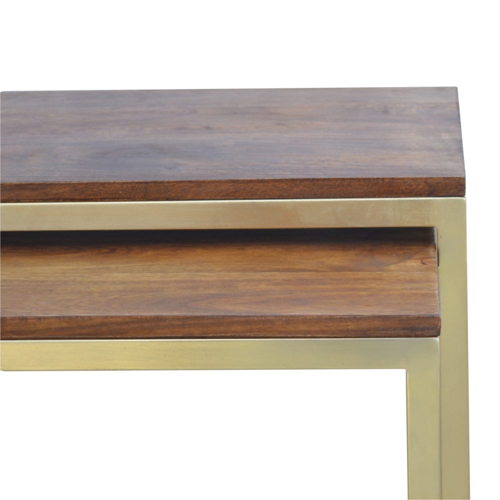 Chunky Gold Table Set of 3 - Image 6