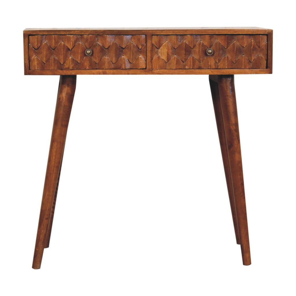Canada Chestnut Pineapple Console Suppliers