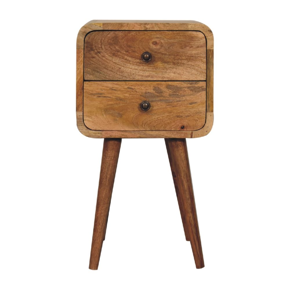 Mini Oak-ish Curved Nightsand - Image 2