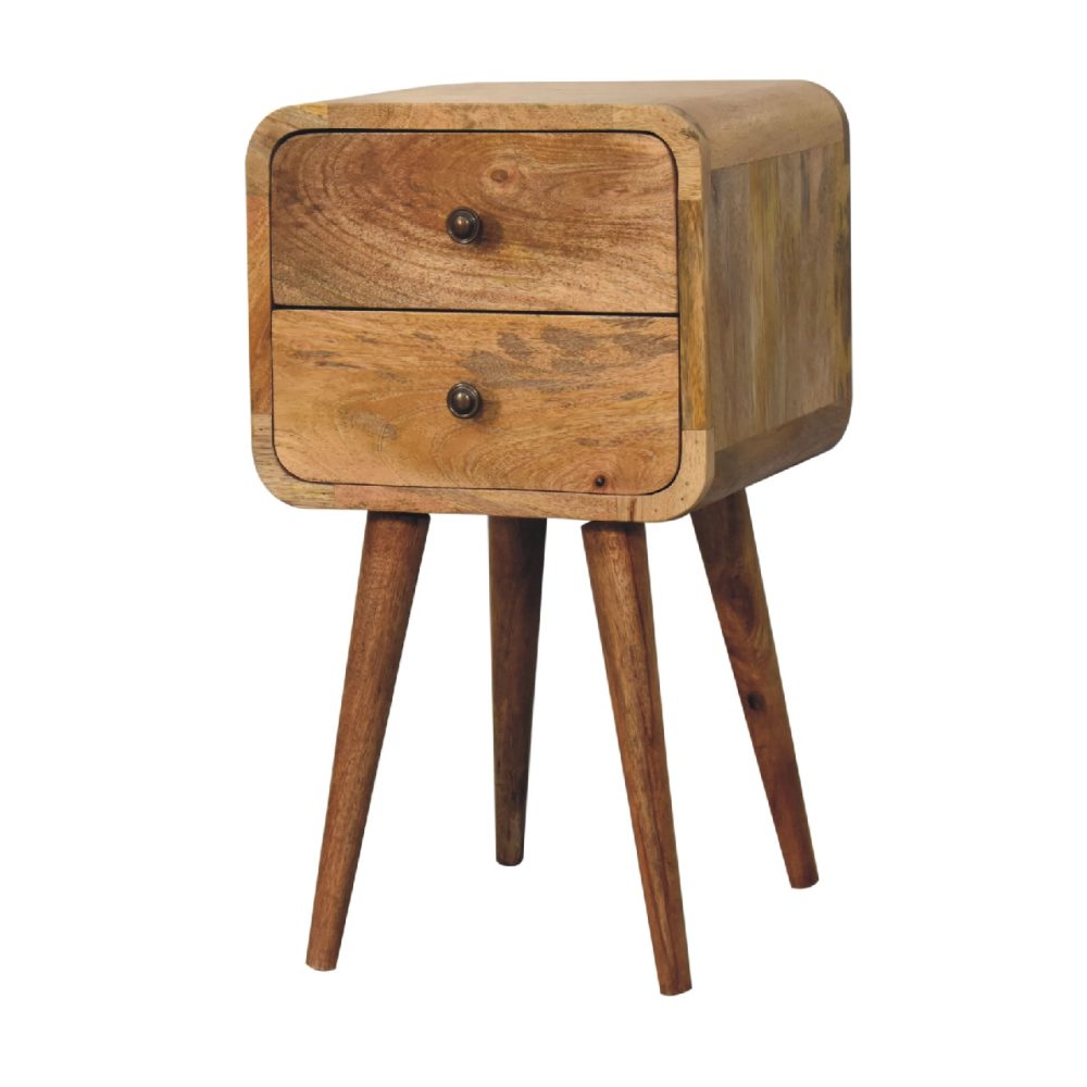Mini Oak-ish Curved Nightsand - Image 3