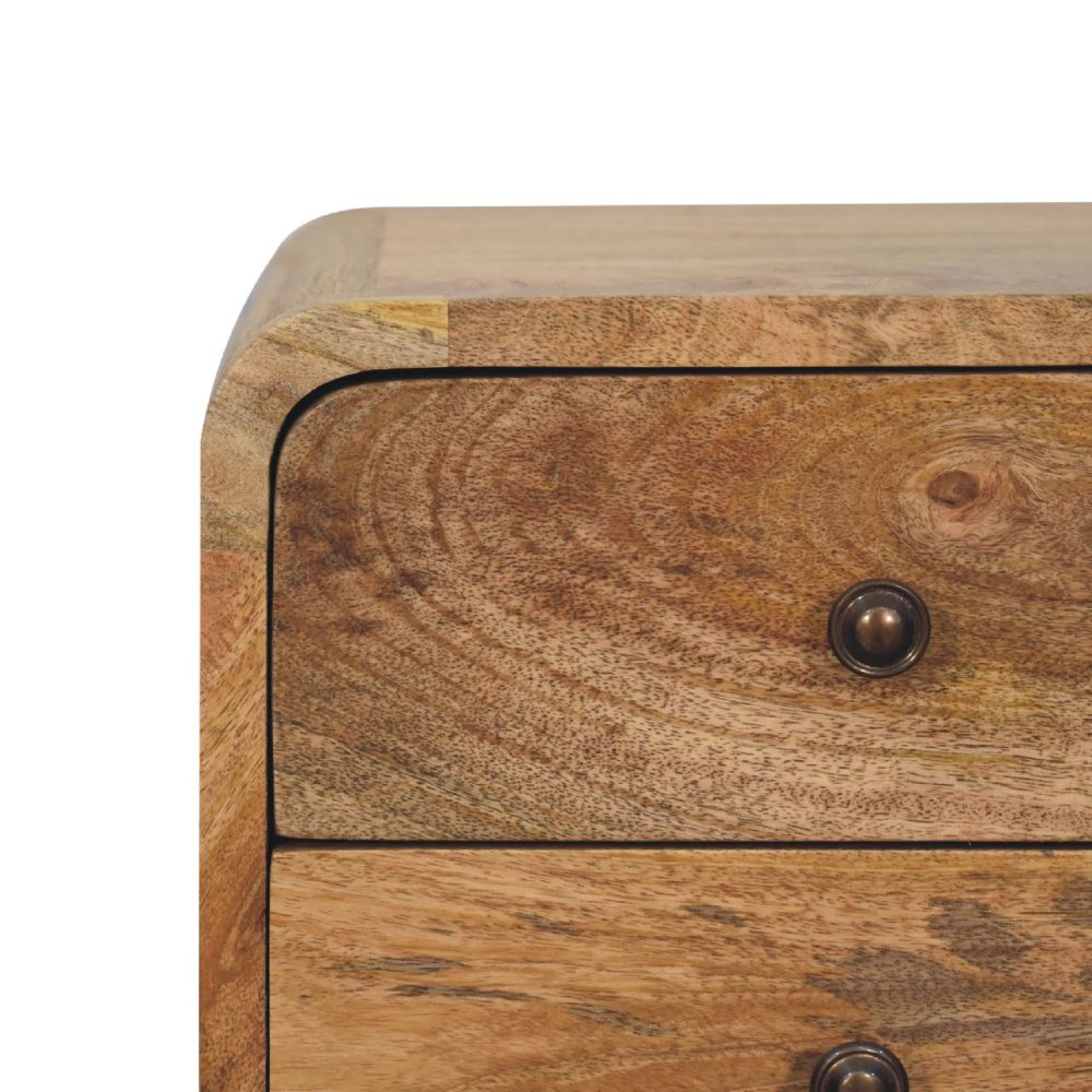 Mini Oak-ish Curved Nightsand - Image 5