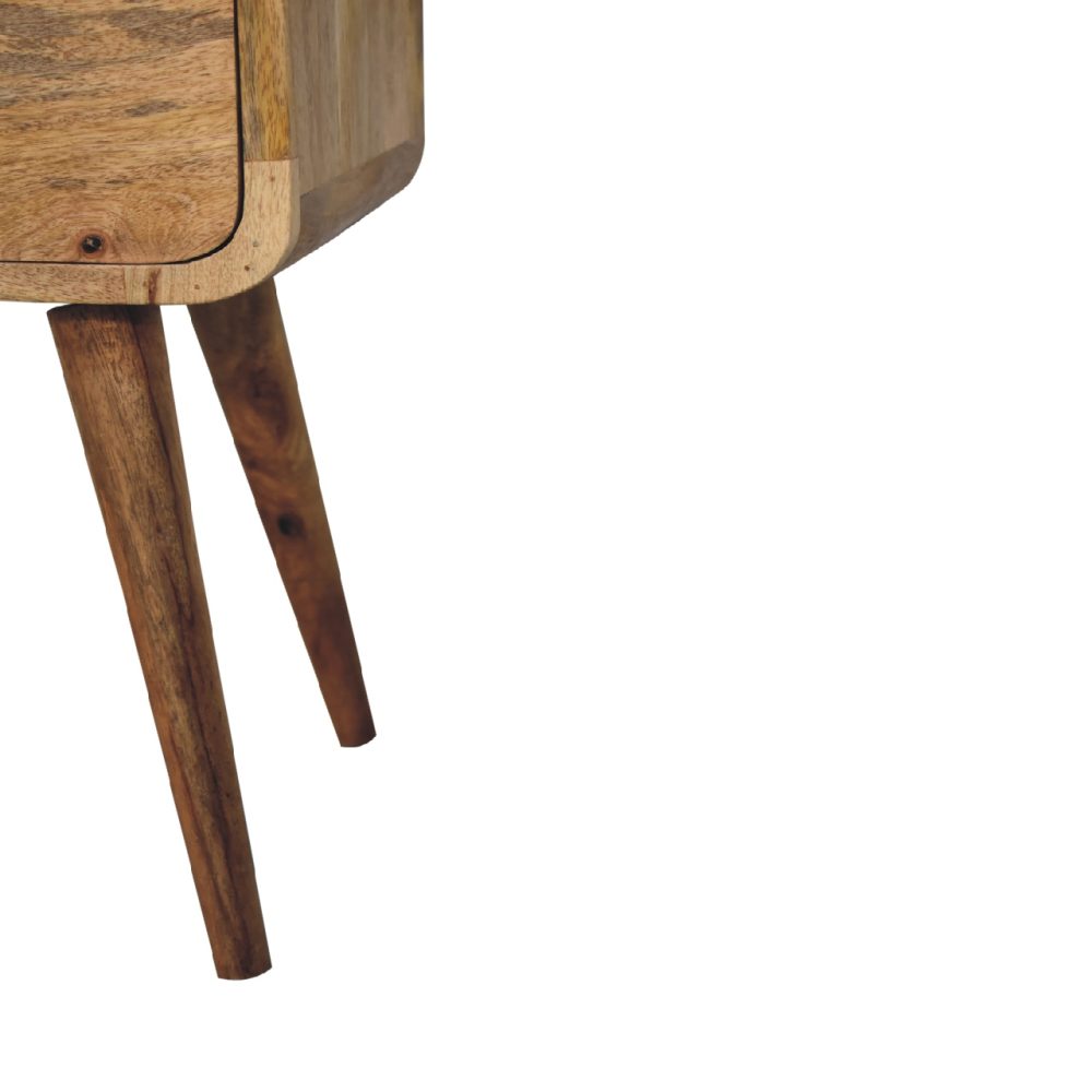 Mini Oak-ish Curved Nightsand - Image 7