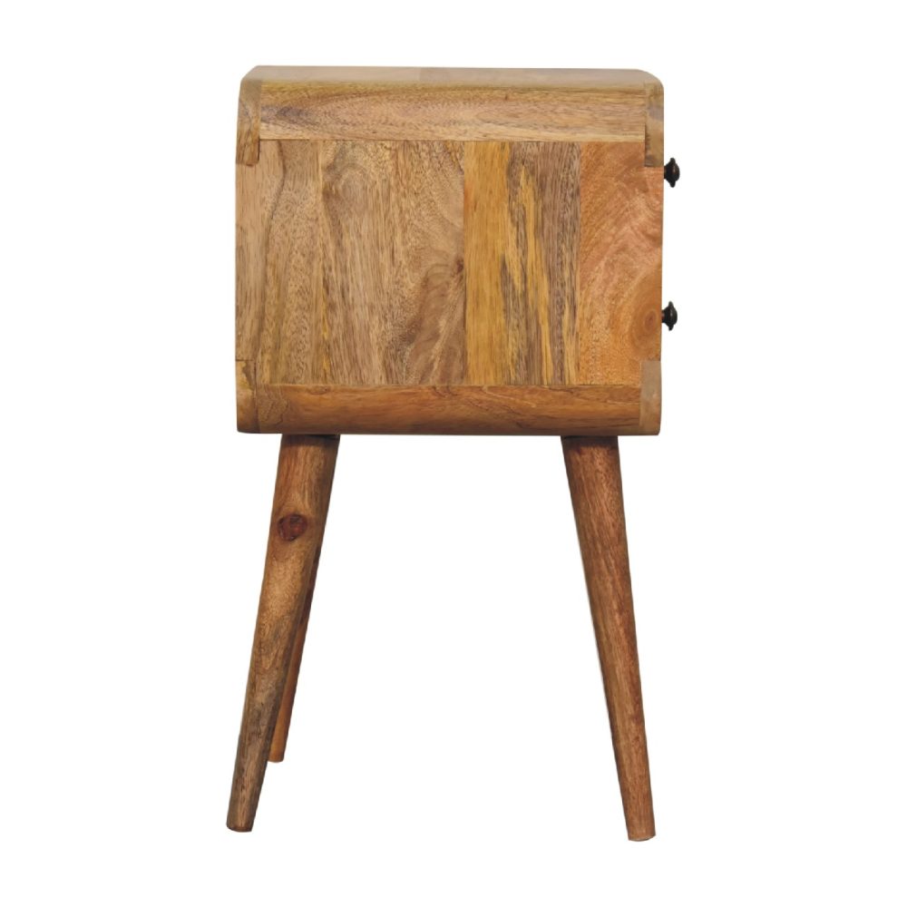 Mini Oak-ish Curved Nightsand - Image 8