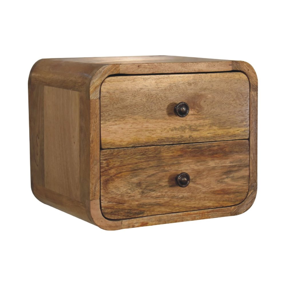 Mini Curve Oak-ish Floating Nightsand - Image 3