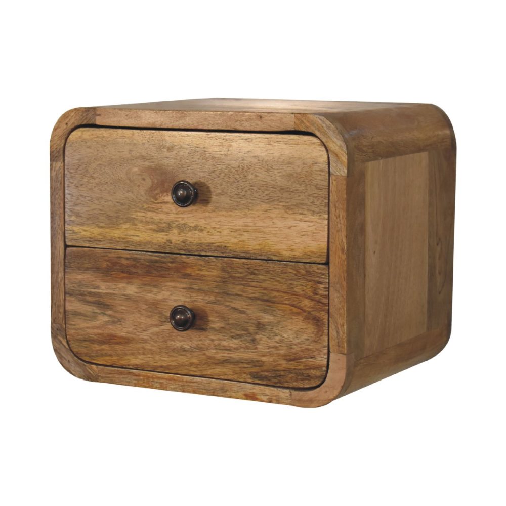Mini Curve Oak-ish Floating Nightsand - Image 4