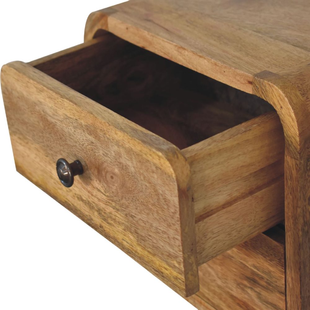 Mini Curve Oak-ish Floating Nightsand - Image 7