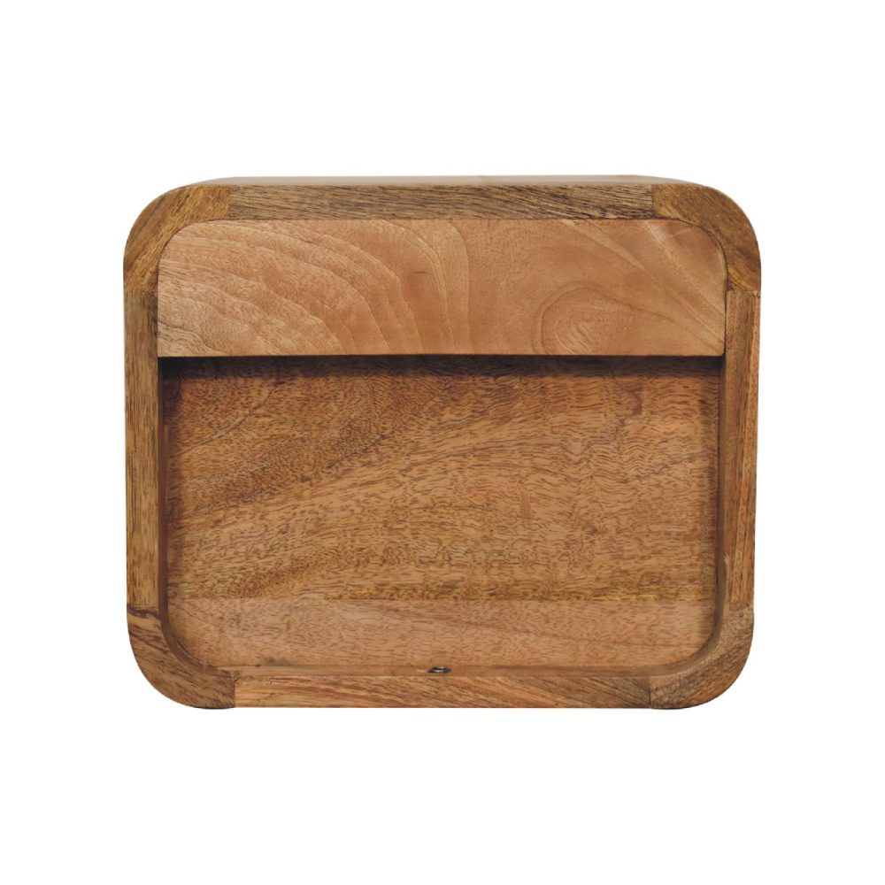Mini Curve Oak-ish Floating Nightsand - Image 9