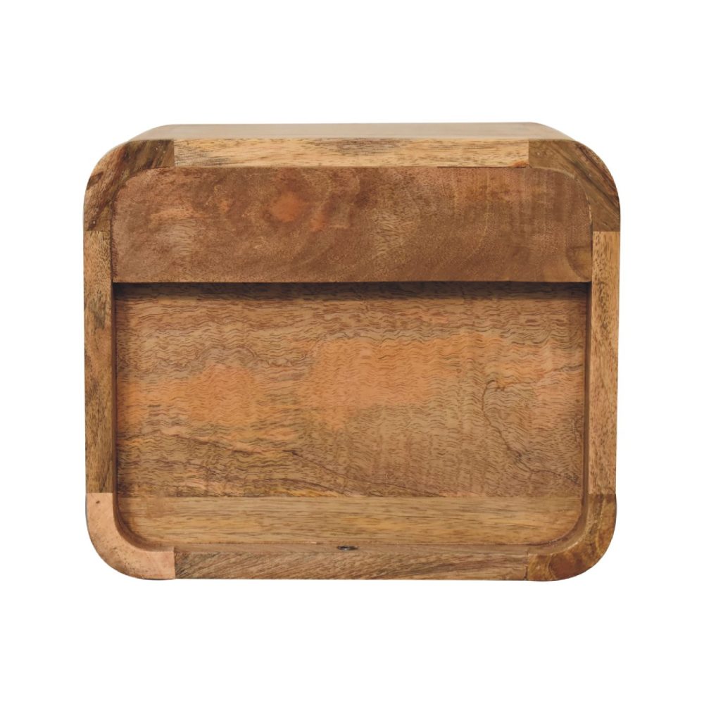 Mini Oak-ish Floating Open Nightsand - Image 9