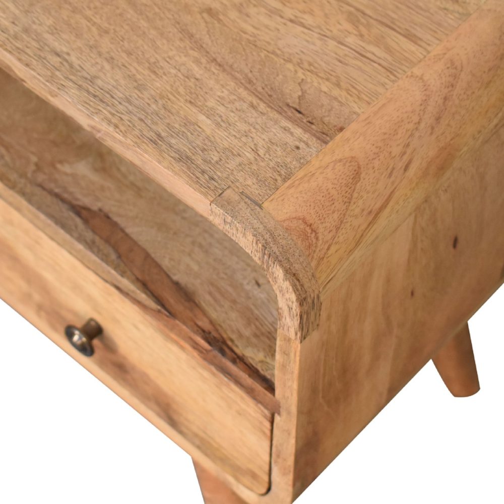 Mini Curved Oak-ish Media Unit - Image 6