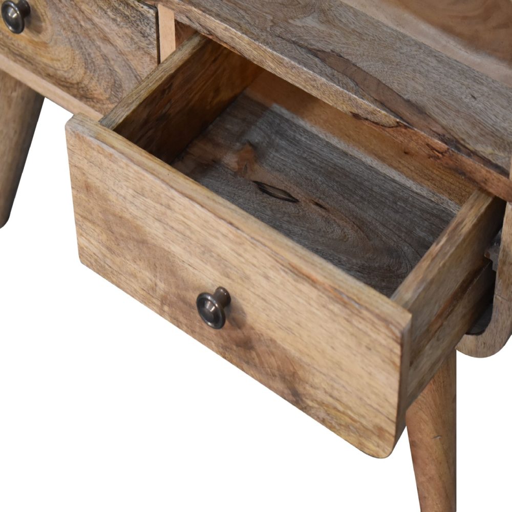Mini Curved Oak-ish Media Unit - Image 7