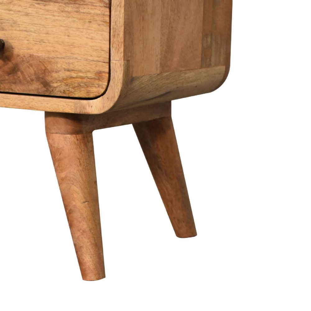 Mini Curved Oak-ish Media Unit - Image 8