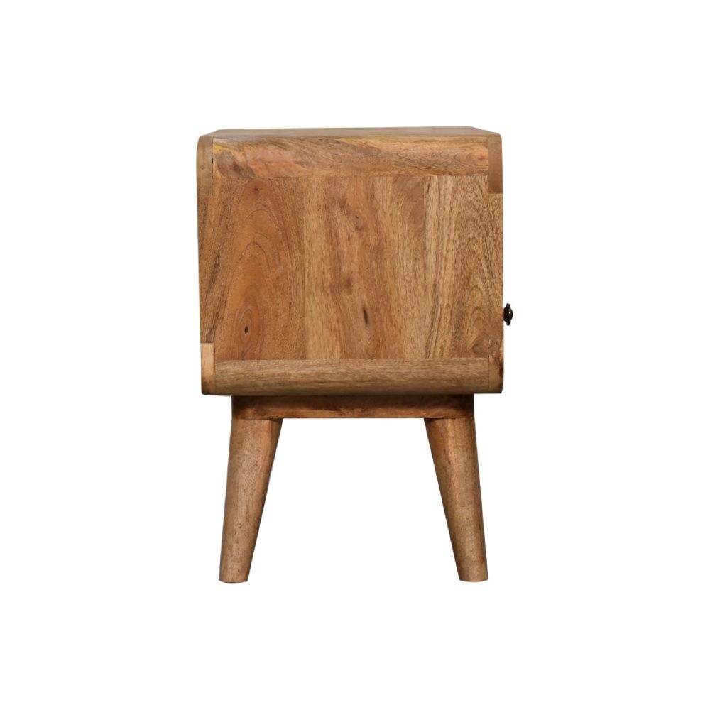 Mini Curved Oak-ish Media Unit - Image 9