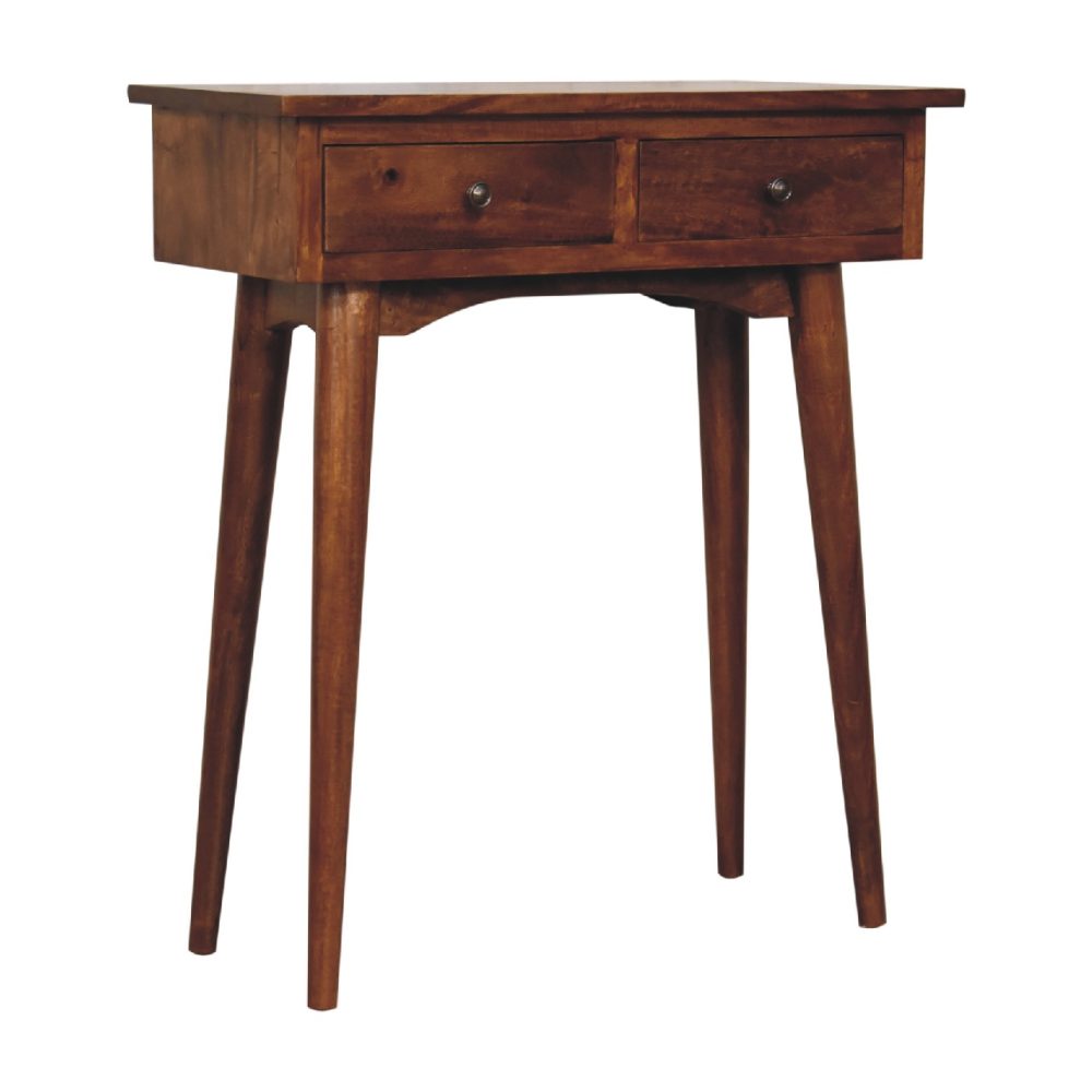 Mini Chestnut Hallway Console - Image 4