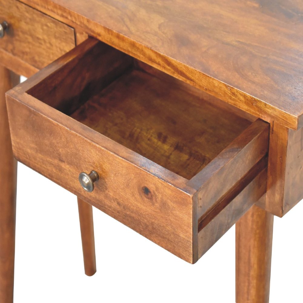 Mini Chestnut Hallway Console - Image 6