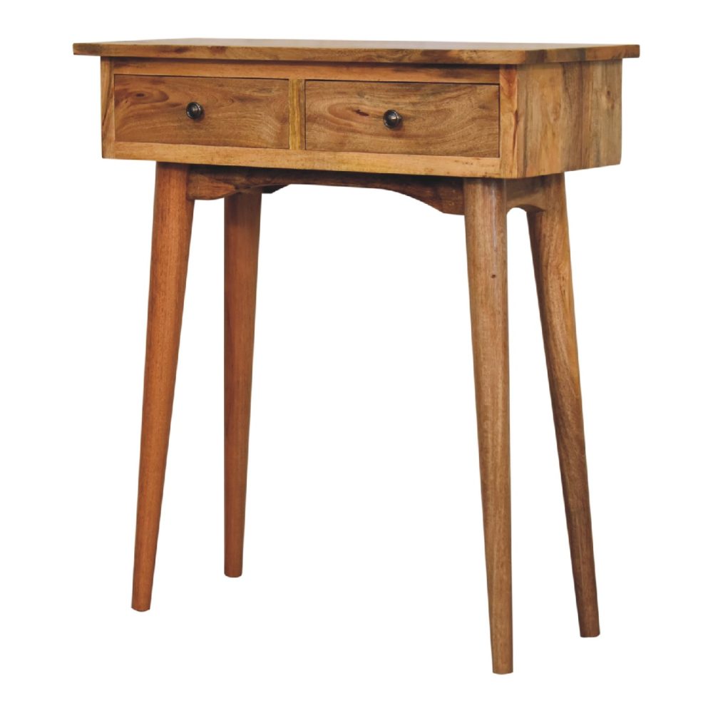 Mini Oak-ish Hallway Console Table - Image 3