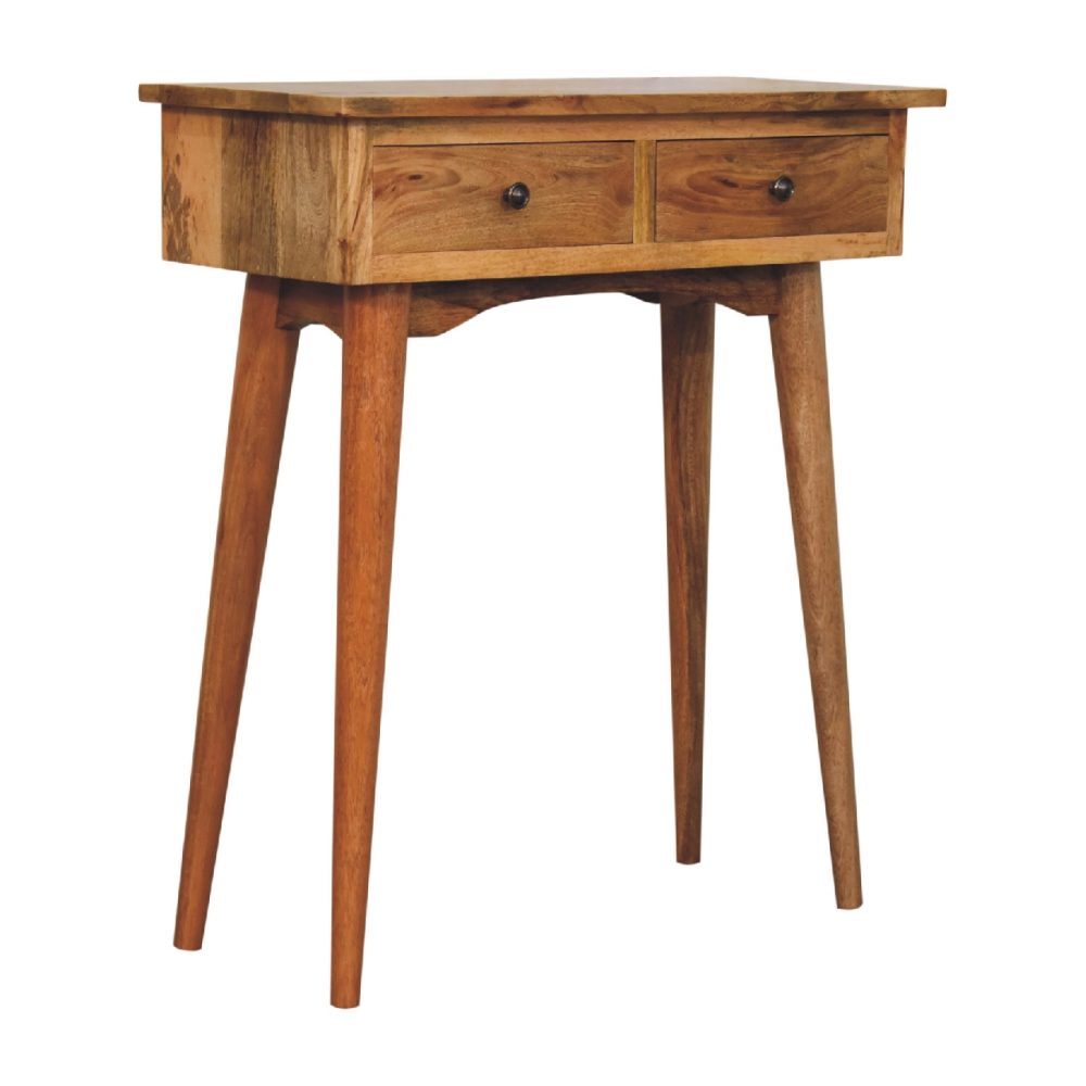 Mini Oak-ish Hallway Console Table - Image 4