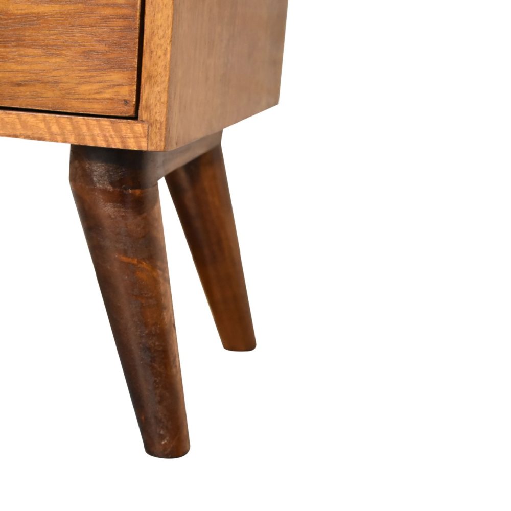 4 Drawer Multi Chestnut Nightsand - Image 8