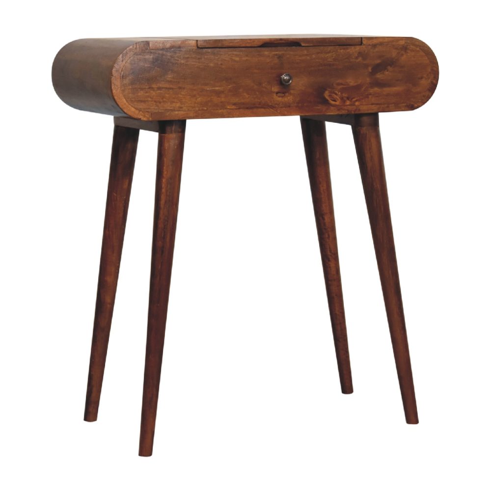 Mini Round Chestnut Fold Vanity - Image 3