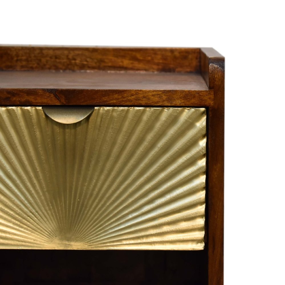 Mini Manila Gold 1 Drawer Nightsand - Image 5